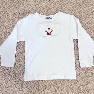 Silly Goose Santa Smoked Tshirt 24 months
